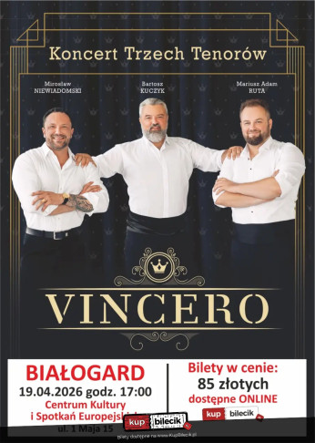 Białogard Wydarzenie Koncert Koncert Trzech Tenorów Show