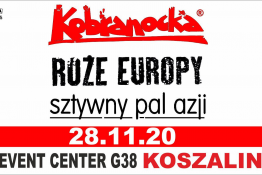 Koszalin Wydarzenie Koncert Kobranocka, Sztywny Pal Azji, Róże Europy