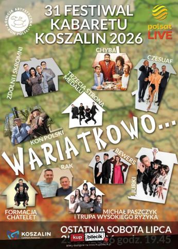 Koszalin Wydarzenie Kabaret Festiwal Kabaretu Koszalin 2026 "Wariatkowo"